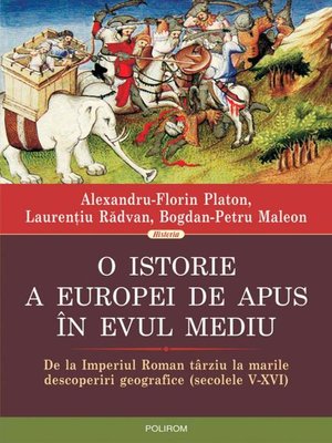 cover image of O istorie a Europei de Apus în Evul Mediu
